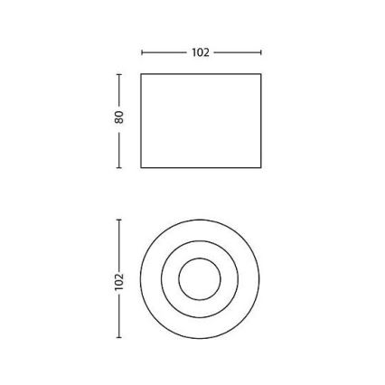 Philips - Ρυθμιζόμενο LED σποτ 1xLED/4,5W/230V