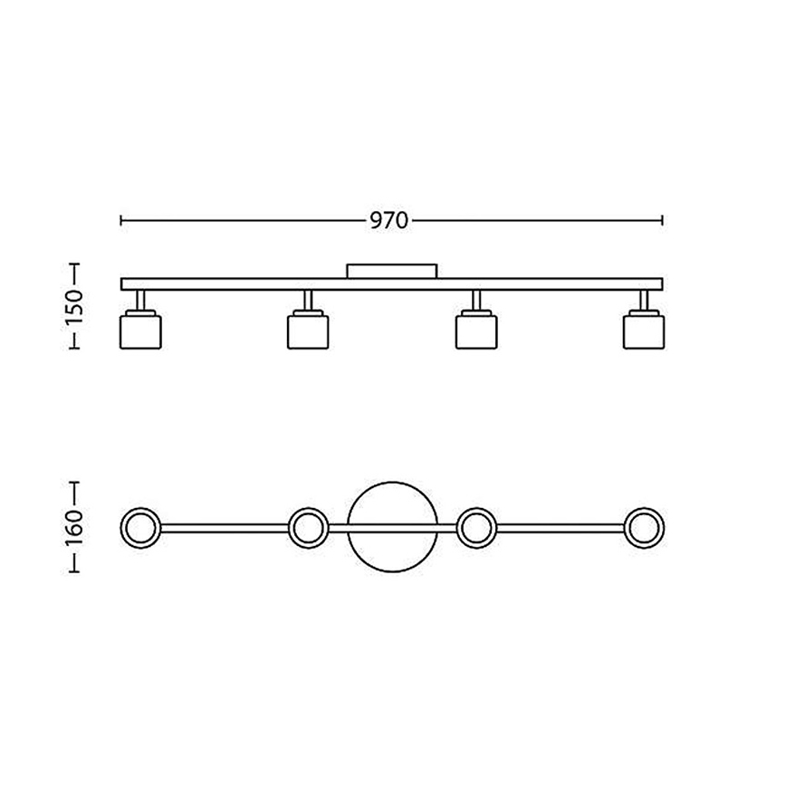 Philips - Φως σποτ LED 4xLED/4W/230V