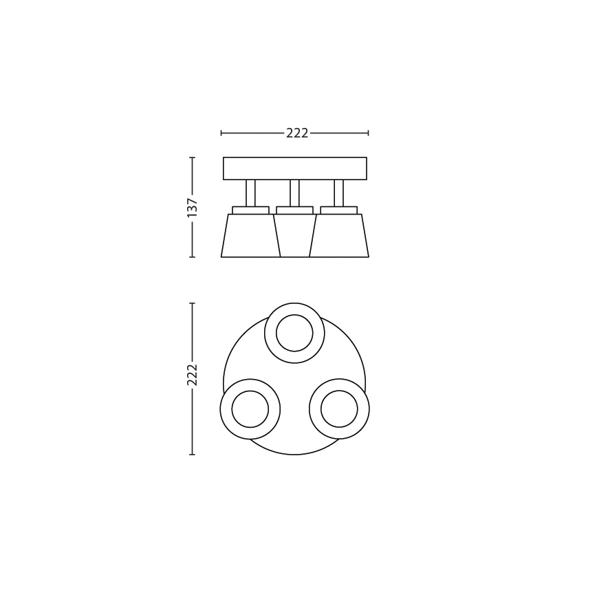 Philips - Φως σποτ LED 3xLED/4W/230V