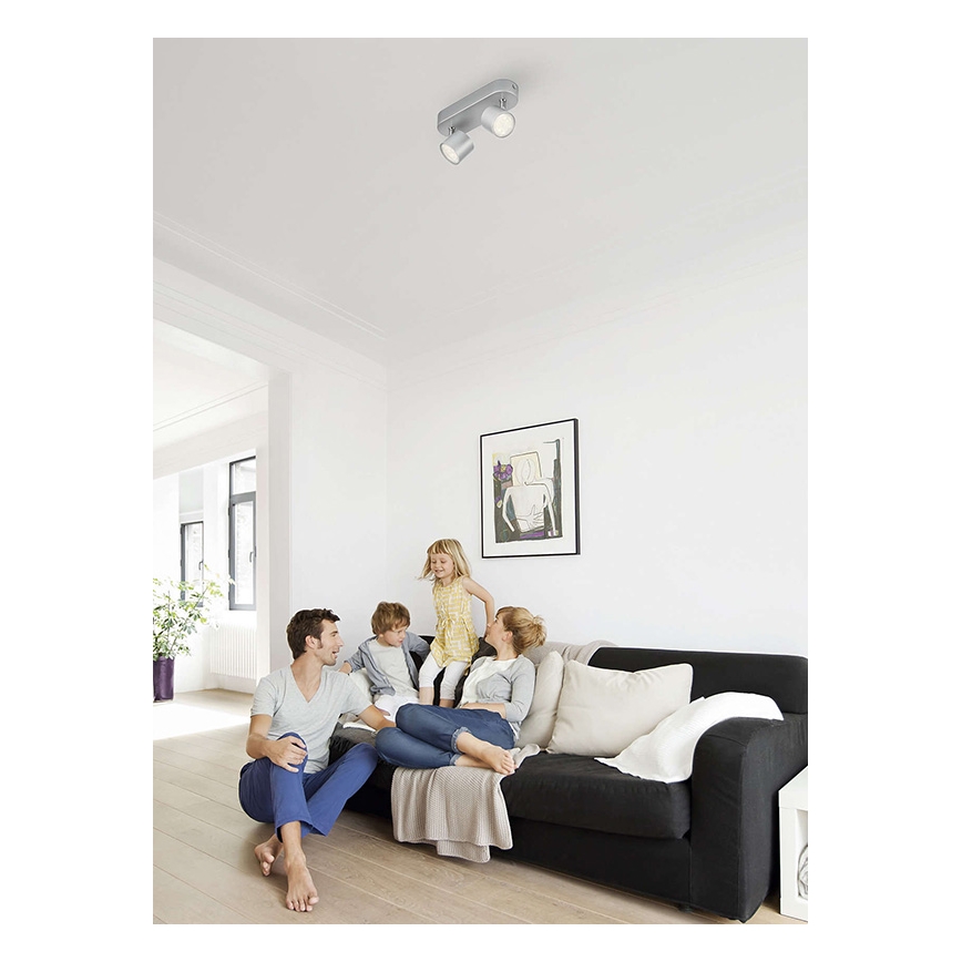 Philips - Ρυθμιζόμενο LED φωτιστικό σημείου 2xLED/4,5W/230V