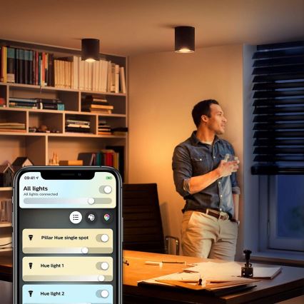Philips - Φωτιστικό σποτ Dimming LED Hue PILLAR 1xGU10/5W/230V + τηλεχειριστήριο