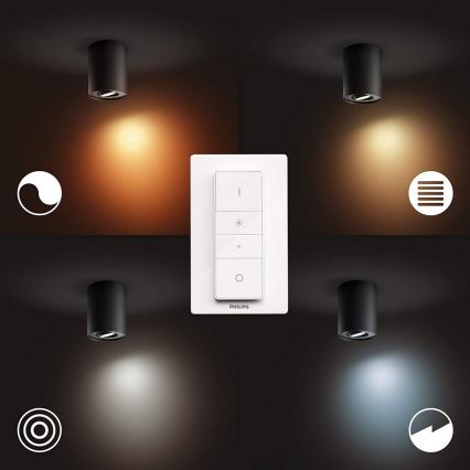 Philips - LED Φωτιστικό dimming Hue PILLAR 1xGU10/5W/230V + τηλεχειριστήριο