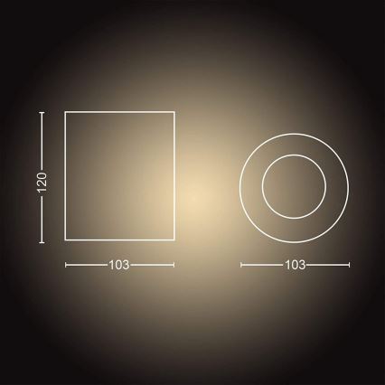 Philips - Φωτιστικό σποτ Dimming LED Hue PILLAR 1xGU10/5W/230V + τηλεχειριστήριο