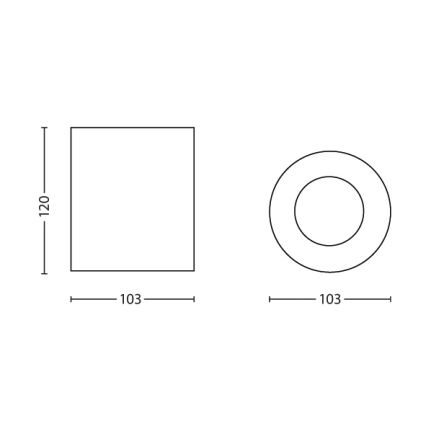 Philips - Φωτιστικό σποτ 1xGU10/50W/230V