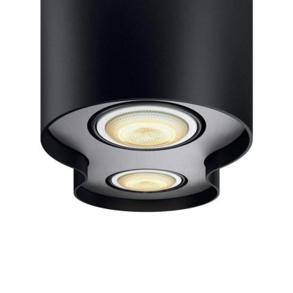 Philips - Ρυθμιζόμενο φωτιστικό LED Hue PILLAR 2xGU10/5W/230V με τηλεχειριστήριο