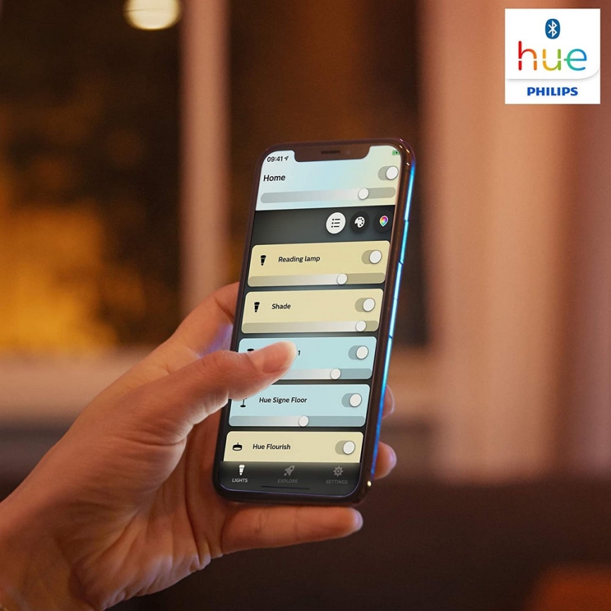 Philips - Ρυθμιζόμενο φωτιστικό LED Hue PILLAR 2xGU10/5W/230V με τηλεχειριστήριο