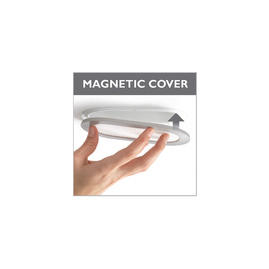 Philips 57955/48/16 - Χωνευτό φως μπάνιου MYLIVING HUDDLE 1xE27/12W