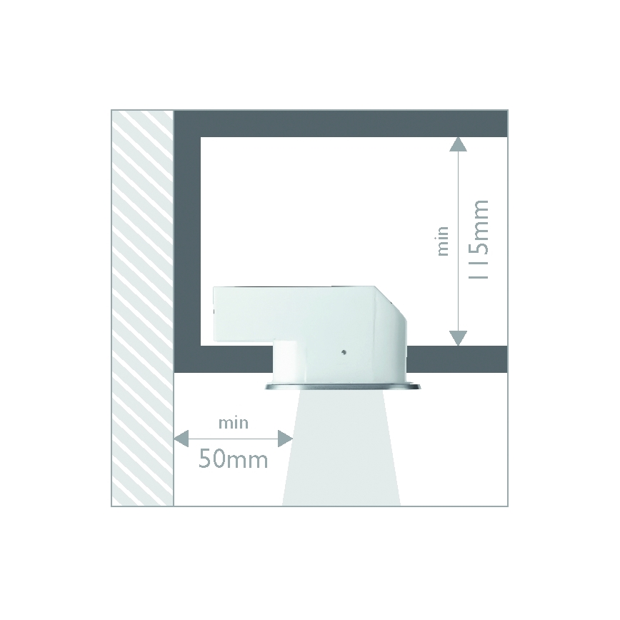 Philips 57955/48/16 - Χωνευτό φως μπάνιου MYLIVING HUDDLE 1xE27/12W