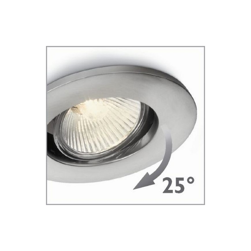 Philips 57959/17/PN - Χωνευτό φως AGENA 1xGU10/35W/230V
