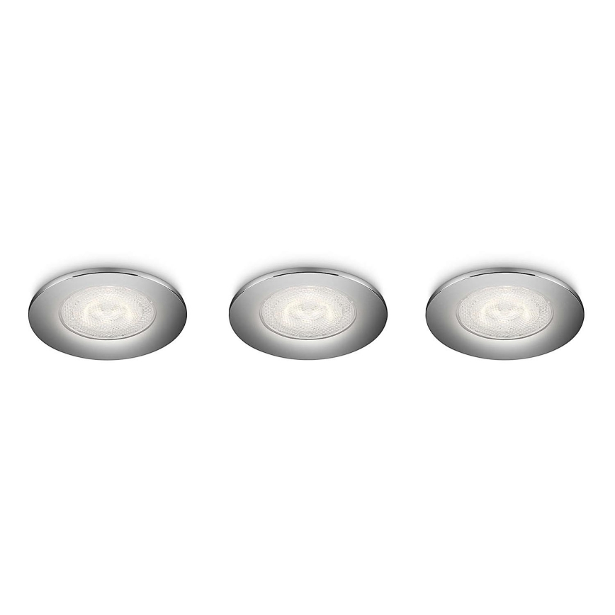 Philips 59100/11/16 - Σετ 3x LED φωτιστικά οροφής SCEPTRUM LED/3W/230V