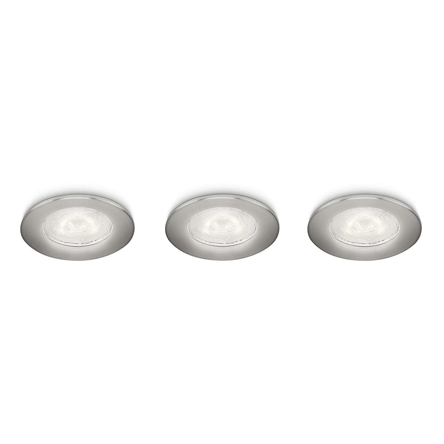 Philips 59100/17/16 - ΣΕΤ 3x Κρεμαστό φως οροφής LED SCEPTRUM LED/3W/230V