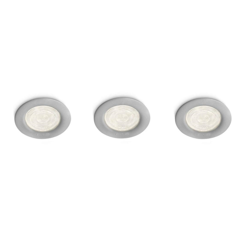 Philips 59100/87/16 - ΣΕΤ 3x Χωνευτά φωτιστικά σποτ LED MYLIVING SCEPTRUM LED/3W/230V