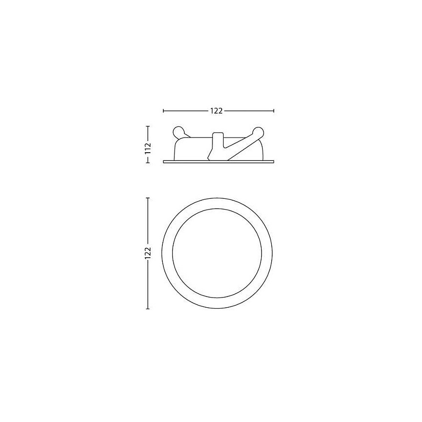 Philips - LED Dimmable χωνευτό φωτιστικό/4,5W/230V