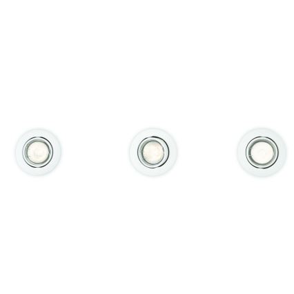 Philips 59243/31/E7 - ΣΕΤ 3x Χωνευτό φωτιστικό ENIF 1xGU10/50W/230V