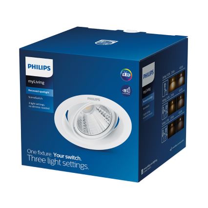 Philips - Κρεμαστό φως οροφής LED 1xLED/3W/230V 2700K