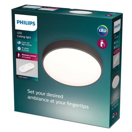 Philips - LED Dimmable φωτιστικό οροφής 1xLED/28W/230V + RC