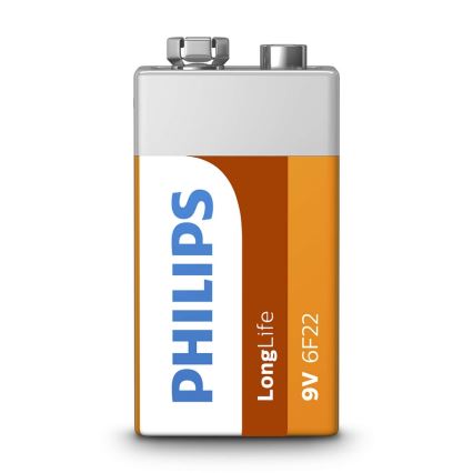Philips 6F22L1F/10 - Μπαταρία ψευδαργύρου-χλωριδίου 6F22 LONGLIFE 9V 150mAh