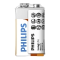 Philips 6F22L1F/10 - Μπαταρία ψευδαργύρου-χλωριδίου 6F22 LONGLIFE 9V 150mAh