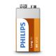 Philips 6F22L1F/10 - Μπαταρία χλωριούχου ψευδαργύρου 6F22 LONGLIFE 9V 150mAh