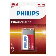 Philips 6LR61P1B/10 - Αλκαλική μπαταρία 6LR61 POWER ALKALINE 9V 600mAh