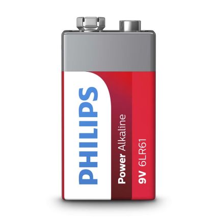 Philips 6LR61P1B/10 - Αλκαλική μπαταρία 6LR61 POWER ALKALINE 9V 600mAh