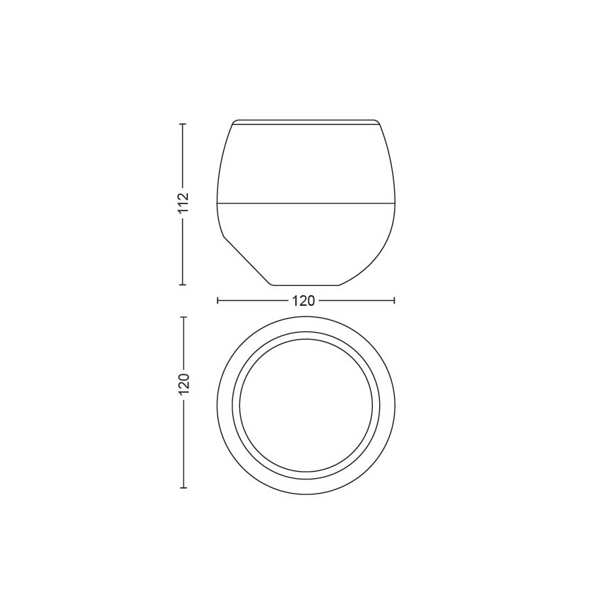 Philips 70105/31/P6 -LED  RGB Dimmable επιτραπέζια λάμπα MYLIVING BERRY 1xLED/3W/5V