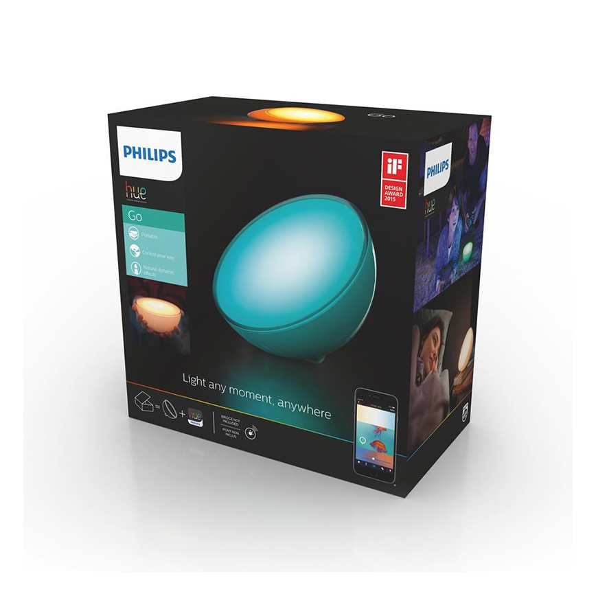 Philips - Επιτραπέζια λάμπα dimmer Hue GO 1xLED/6W/RGB