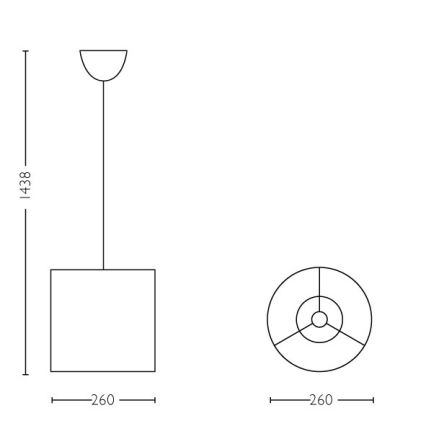 Philips 71751/90/26 - Αμπαζούρ για παιδικό κρεμαστό φωτιστικό οροφής DISNEY FINDING DORY E27 διάμετρος 26 cm