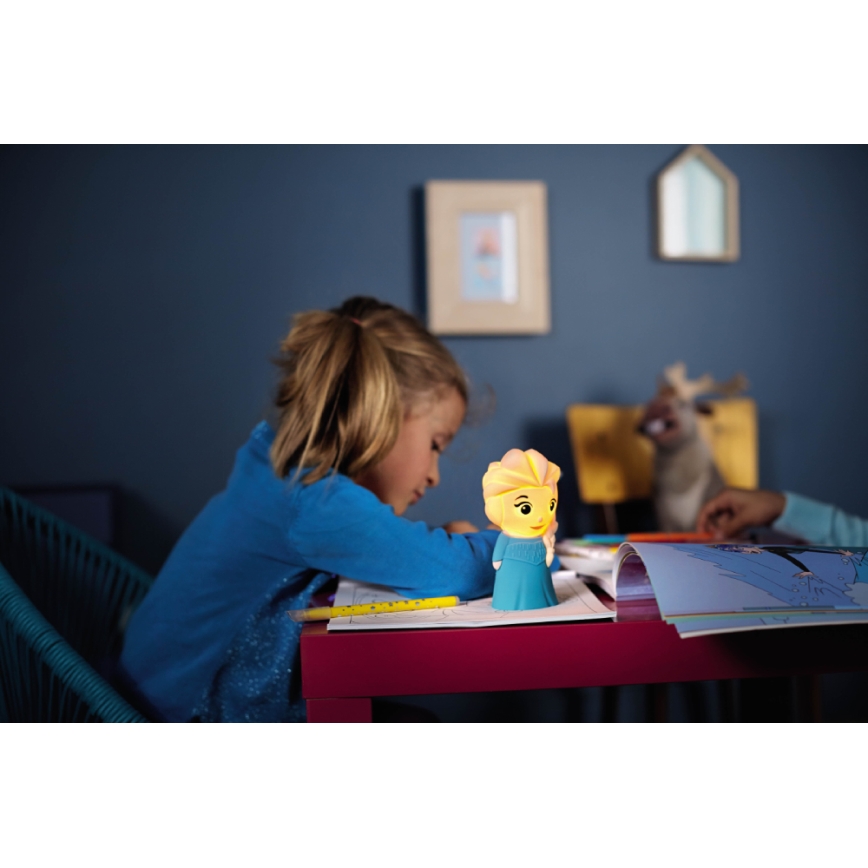 Philips 71768/03/16 - Παιδική λάμπα LED DISNEY ELSA 1xLED/0,3W/3V