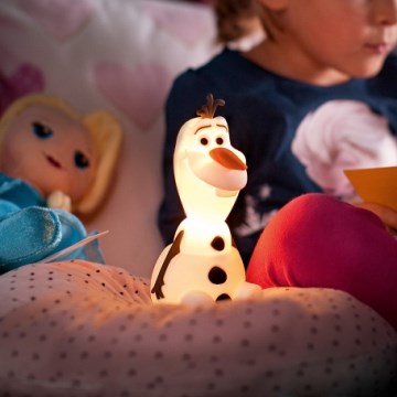 Philips 71768/08/16 - Παιδικό φωτιστικό LED DISNEY FROZEN OLAF LED/0,3W/2xAAA χιονάνθρωπος