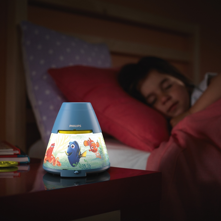 Philips 71769/90/16 - LED Παιδικός προβολέας DISNEY DORY LED/0,1W/3xAAA