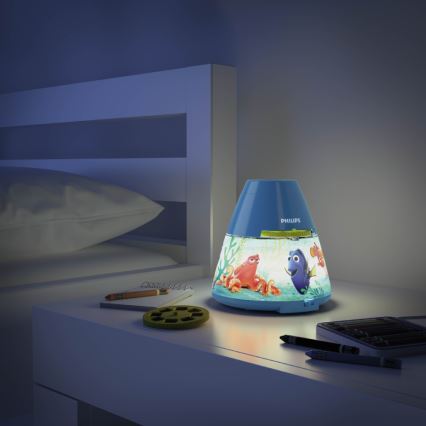 Philips 71769/90/16 - LED Παιδικός προβολέας DISNEY DORY LED/0,1W/3xAAA