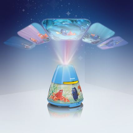 Philips 71769/90/16 - LED Παιδικός προβολέας DISNEY DORY LED/0,1W/3xAAA