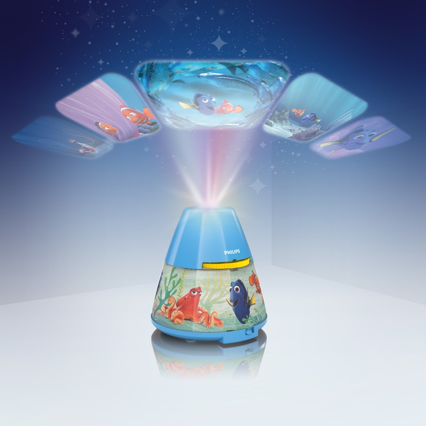 Philips 71769/90/16 - LED Παιδικός προβολέας DISNEY DORY LED/0,1W/3xAAA