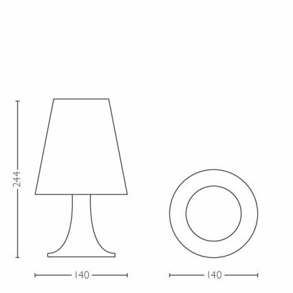 Philips - Παιδική επιτραπέζια λάμπα LED 1xLED/2,3W/230V