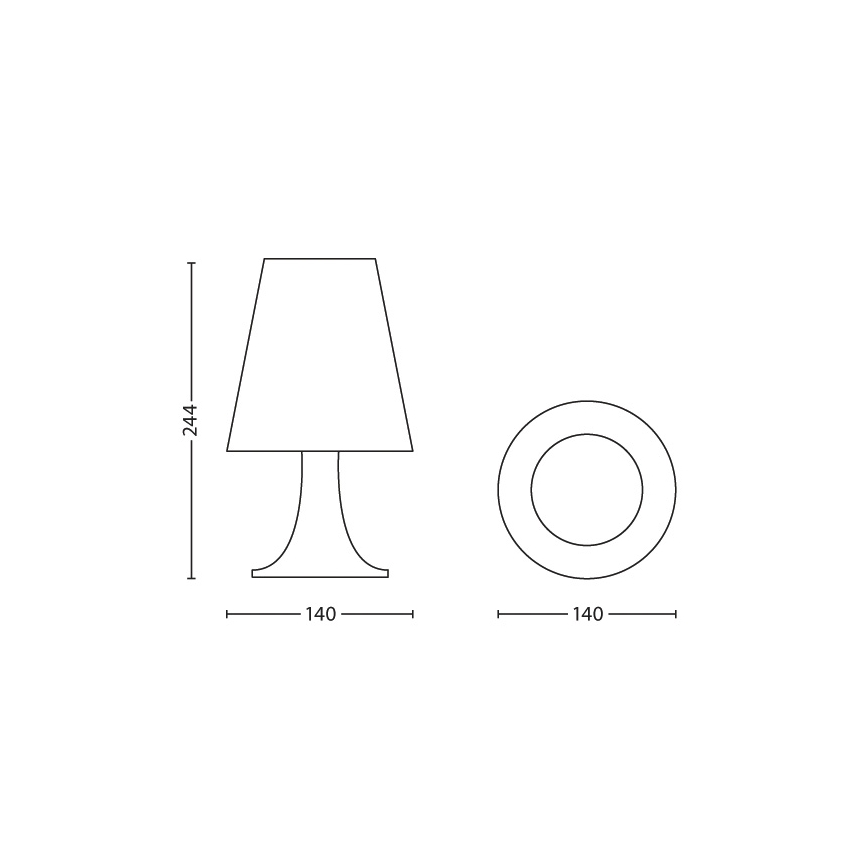 Philips - Παιδική επιτραπέζια λάμπα LED 1xLED/2,3W/230V