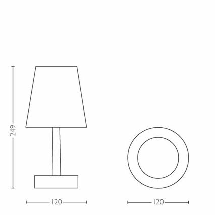 Philips - Παιδική επιτραπέζια λάμπα LED 1xLED/0,6W/3xAA