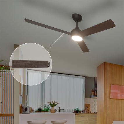 Philips - Ανεμιστήρας οροφής CIVX με ρυθμιζόμενο LED φωτισμό, 24W/230V + τηλεχειριστήριο