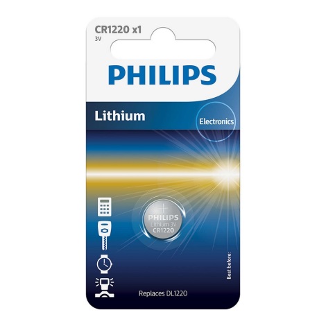 Philips CR1220/00B - Στοιχείο λιθίου κουμπί CR1220 MINICELLS 3V