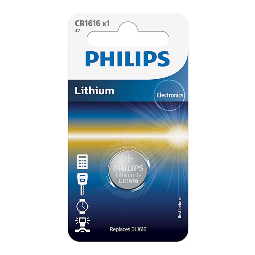 Philips CR1616/00B - Στοιχείο λιθίου κουμπί CR1616 MINICELLS 3V 52mAh