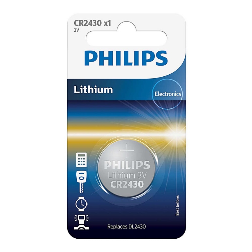 Philips CR2430/00B - Στοιχείο λιθίου κουμπί CR2430 MINICELLS 3V 300mAh