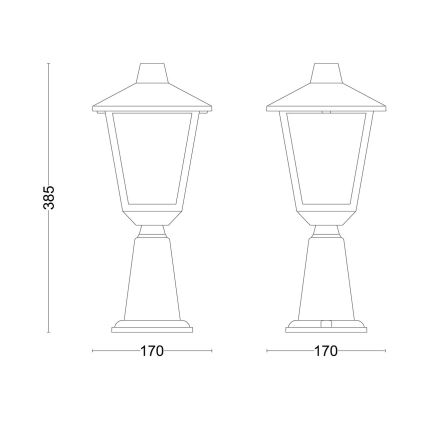 Philips - Λάμπα εξωτερικού χώρου KINNO 1xE27/25W/230V IP44