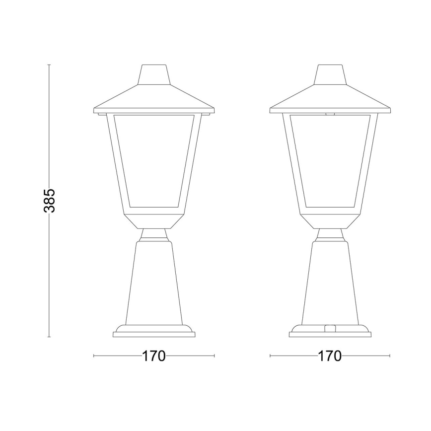 Philips - Λάμπα εξωτερικού χώρου KINNO 1xE27/25W/230V IP44