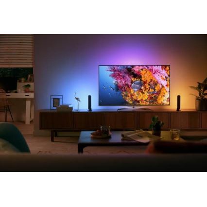 Philips - Σετ προέκτασης LED RGB Eπιτραπέζια λάμπα dimming Hue PLAY LED/6W/230V μαύρο
