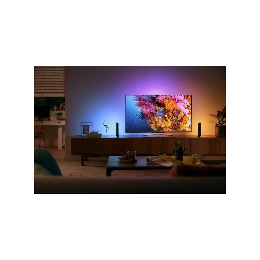 Philips - Σετ προέκτασης LED RGB Eπιτραπέζια λάμπα dimming Hue PLAY LED/6W/230V μαύρο
