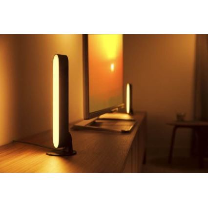 Philips - Σετ προέκτασης LED RGB Eπιτραπέζια λάμπα dimming Hue PLAY LED/6W/230V μαύρο
