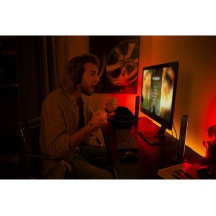 Philips - Σετ προέκτασης LED RGB Eπιτραπέζια λάμπα dimming Hue PLAY LED/6W/230V μαύρο