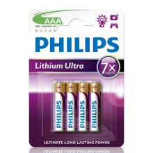 Philips FR03LB4A/10 - 4 τμχ Στοιχείο λιθίου AAA LITHIUM ULTRA 1,5V