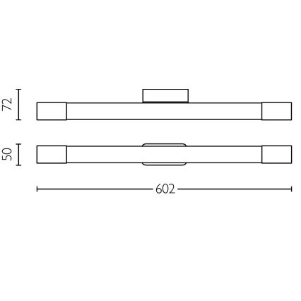 Philips - Φωτιστικό καθρέφτη μπάνιου ROVER LED/10W/230V IP44 ορείχαλκος