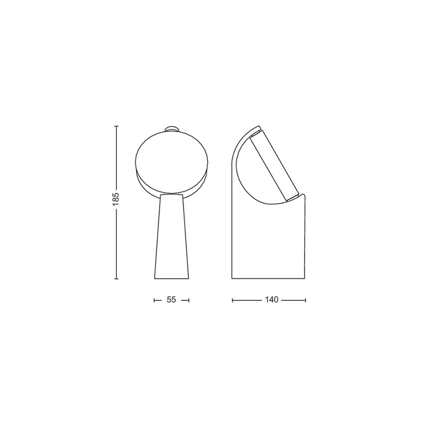 Philips - Φωτιστικό LED εξωτερικού χώρου LED/7W/230V 2700K IP44